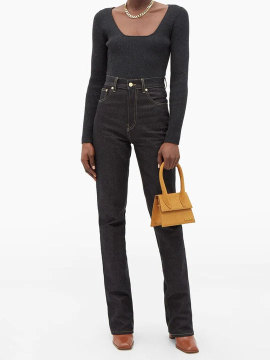 تشيكيتو حقيبة جلد بتأثير جلد التمساح